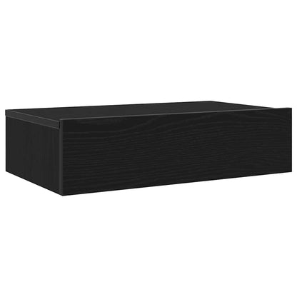 TV Cabinets with LED Lights 2 pcs Black Oak 60x35x15.5 cm