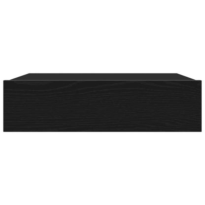 TV Cabinets with LED Lights 2 pcs Black Oak 60x35x15,5 cm