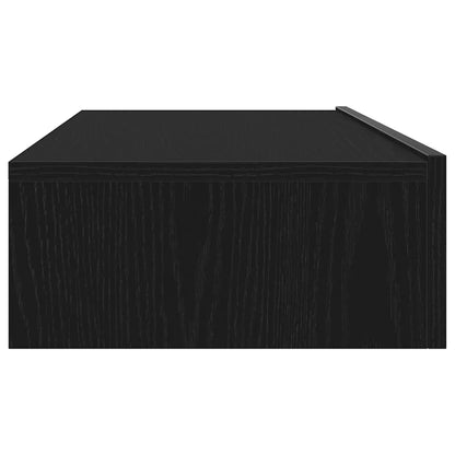 TV Cabinets with LED Lights 2 pcs Black Oak 60x35x15,5 cm