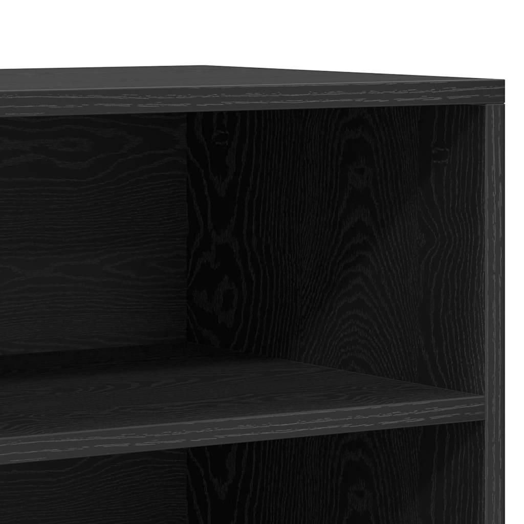 Sideboard Black Oak 57 x 35 x 70 cm Engineered Wood