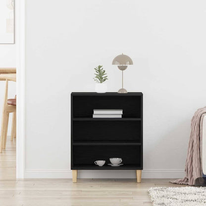 Sideboard Black Oak 57 x 35 x 70 cm Engineered Wood