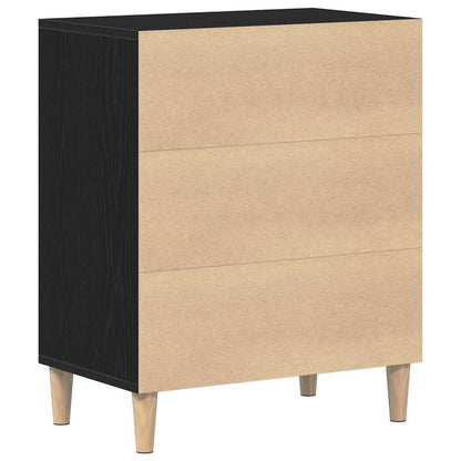 Sideboard Black Oak 57 x 35 x 70 cm Engineered Wood