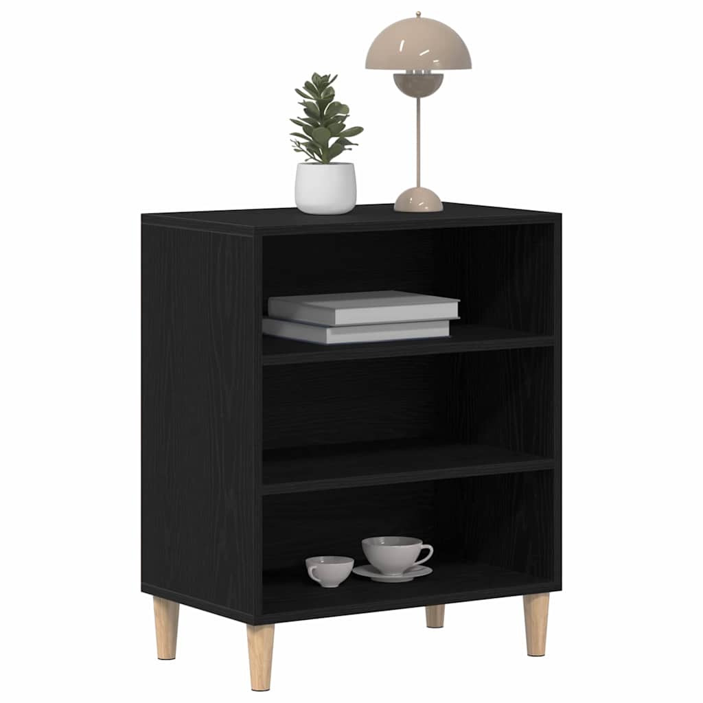 Sideboard Black Oak 57 x 35 x 70 cm Engineered Wood