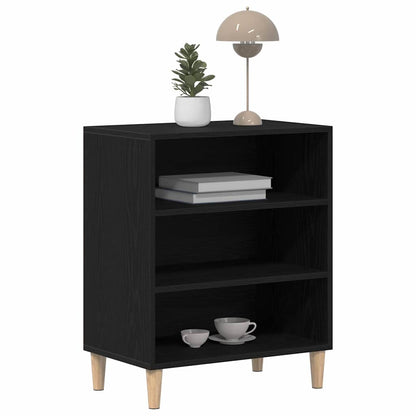 Sideboard Black Oak 57 x 35 x 70 cm Engineered Wood