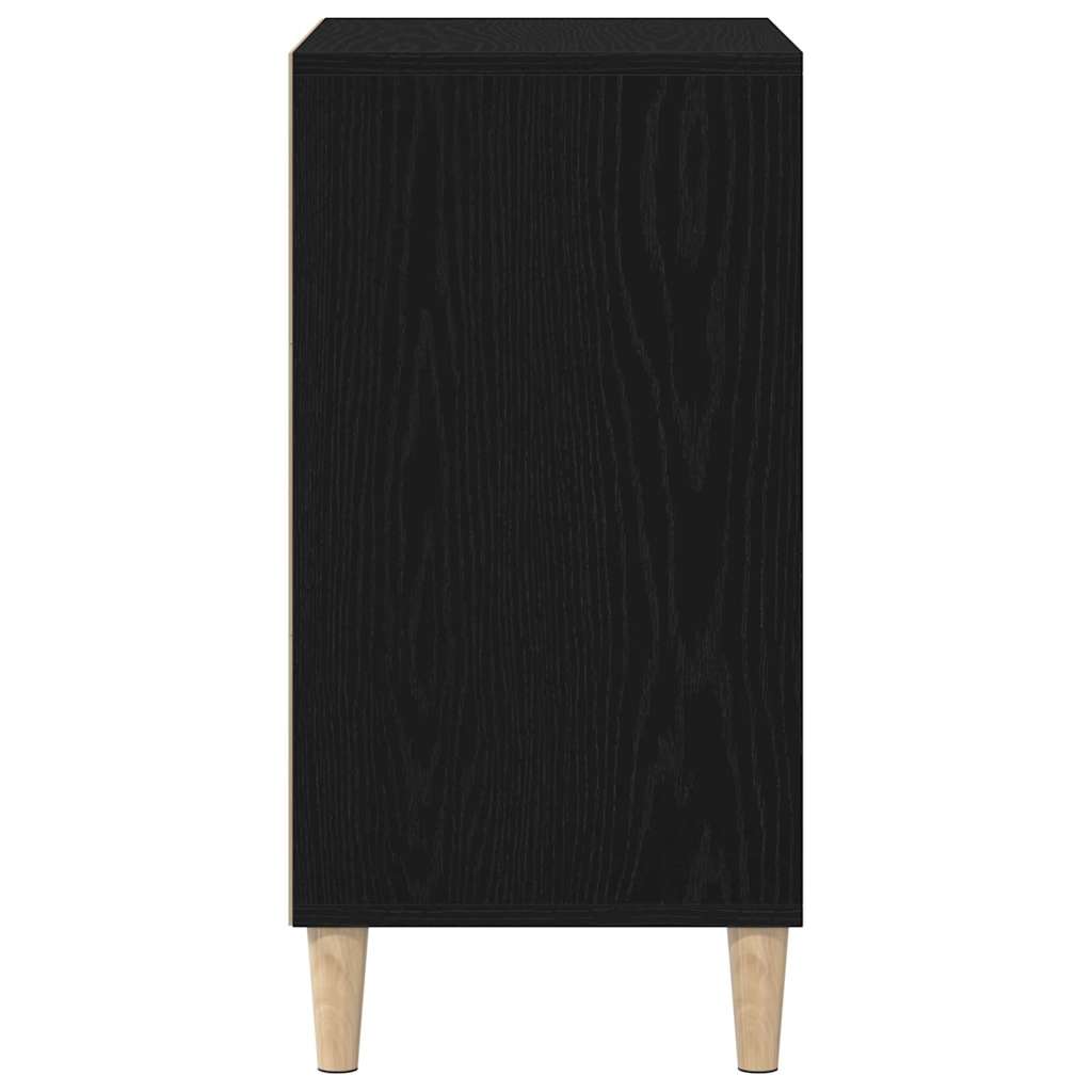 Sideboard Black Oak 57 x 35 x 70 cm Engineered Wood