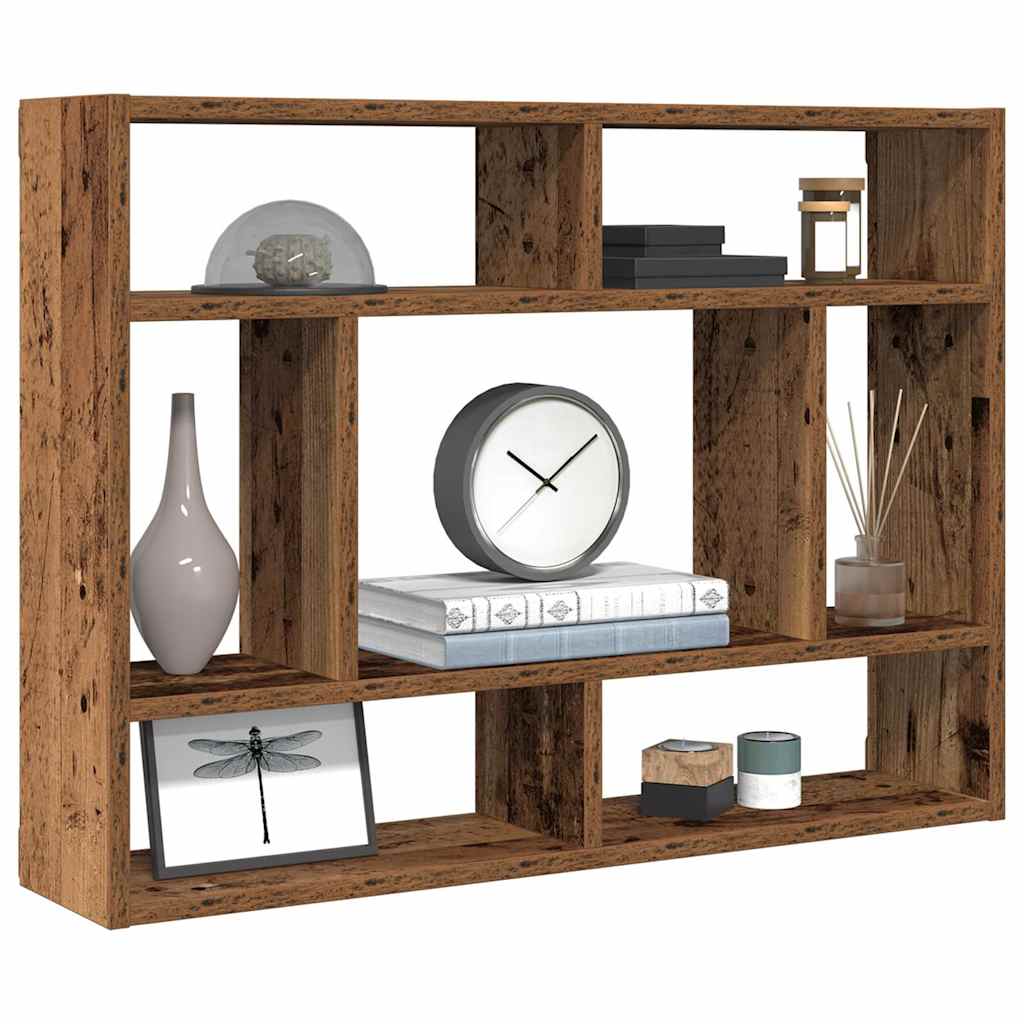 Wall Shelf Old Wood 75x16x55 cm Engineered Wood