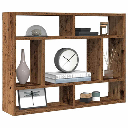 Wall Shelf Old Wood 75x16x55 cm Engineered Wood