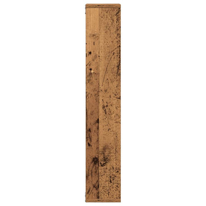 Wall Shelf Old Wood 36x16x90 cm Engineered Wood