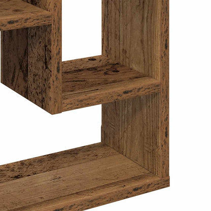 Wall Shelf Old Wood 36x16x90 cm Engineered Wood