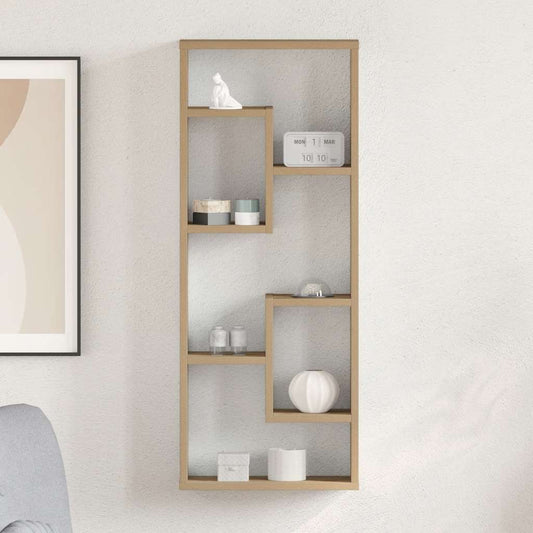 Wall Shelf Artisan Oak 36x16x90 cm Engineered Wood