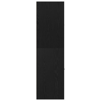 Apothecary Cabinet Black Oak 30x41x144.5 cm Engineered Wood