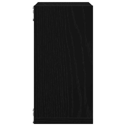 Wall Cube Shelves 4 pcs Black Oak 30x15x30 cm Engineered Wood