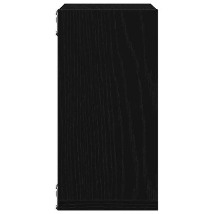Wall Cube Shelves 6 pcs Black Oak 30x15x30 cm Engineered Wood