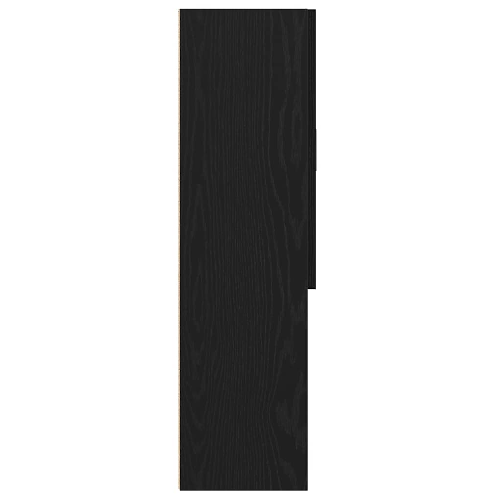 Washing Machine Cabinet Black Oak 70,5x25,5x90 cm