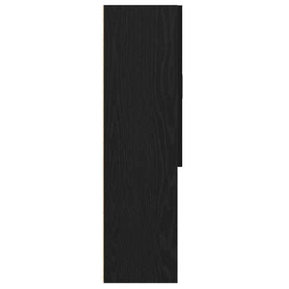 Washing Machine Cabinet Black Oak 70,5x25,5x90 cm
