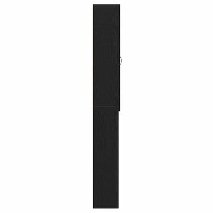 Washing Machine Cabinet Black Oak 64x25.5x190 cm
