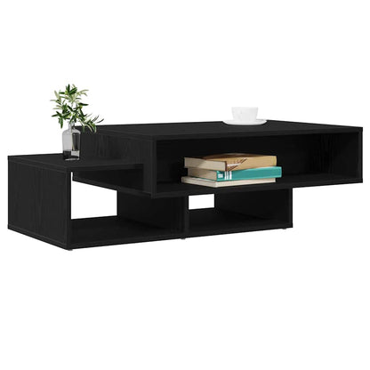 Coffee Table Black Oak 105x55x32 cm Engineered Wood