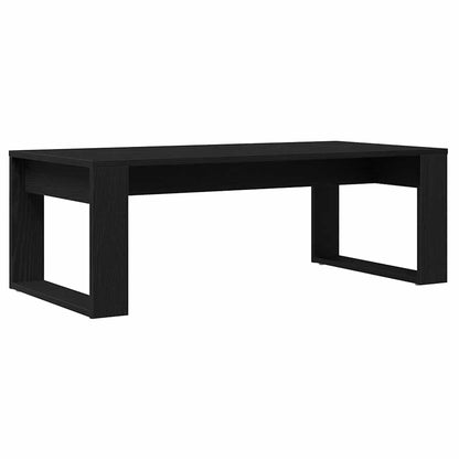 Coffee Table Black Oak 102 x 50 x 35 cm Engineered Wood