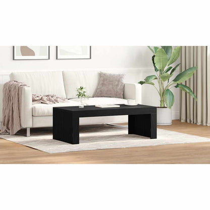 Coffee Table Black Oak 102 x 50 x 35 cm Engineered Wood