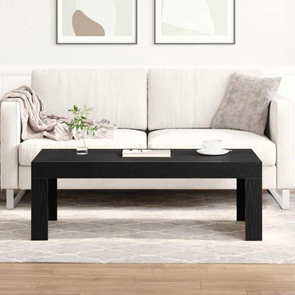 Coffee Table Black Oak 102 x 50 x 35 cm Engineered Wood