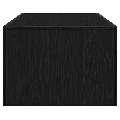 Coffee Table Black Oak 102 x 50 x 35 cm Engineered Wood