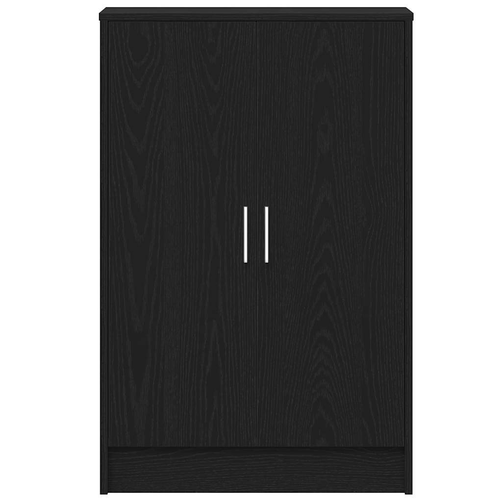 Shoe Cabinet 60 x 35 x 92 cm Engineered Wood Black Oak