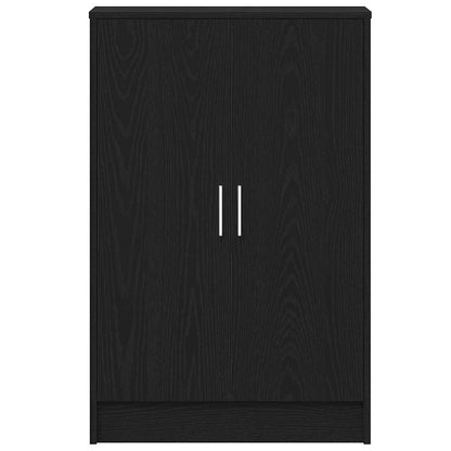 Shoe Cabinet 60 x 35 x 92 cm Engineered Wood Black Oak