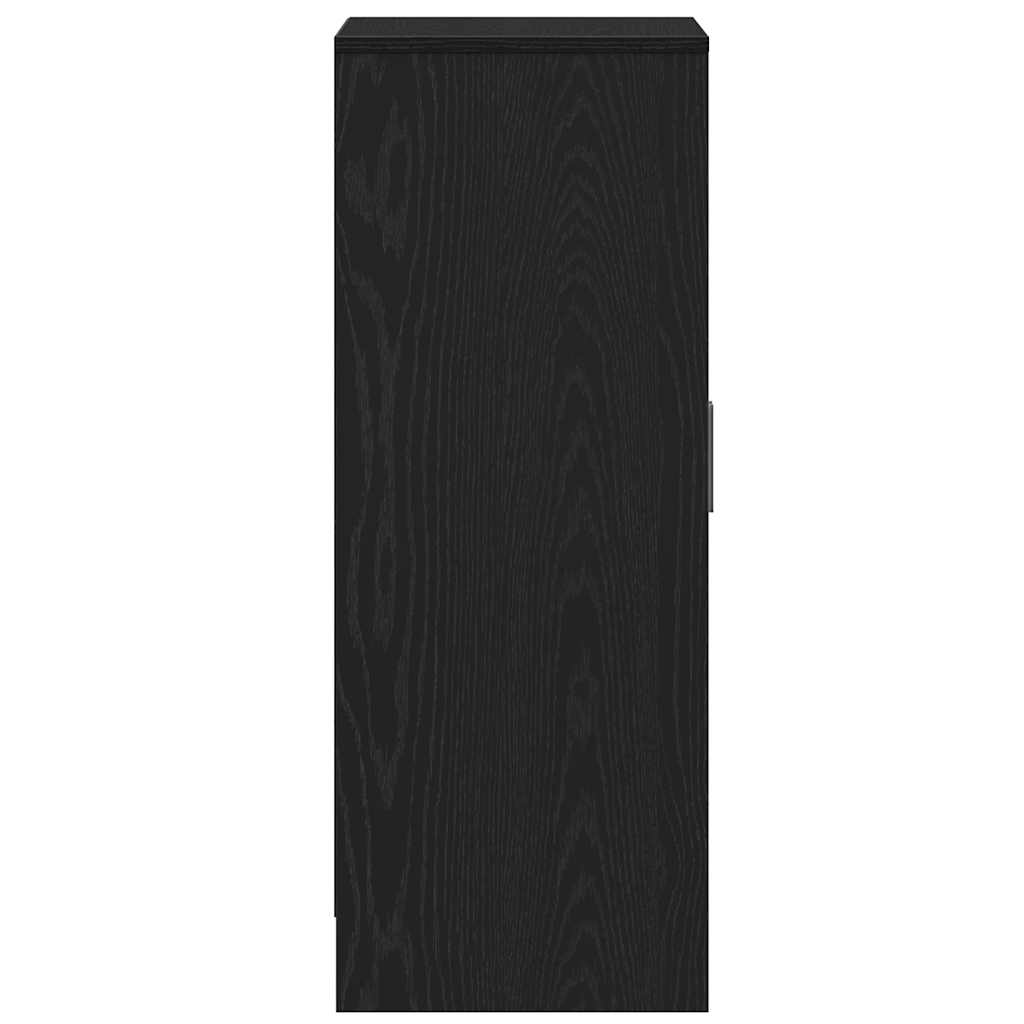 Shoe Cabinet 60 x 35 x 92 cm Engineered Wood Black Oak