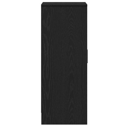 Shoe Cabinet 60 x 35 x 92 cm Engineered Wood Black Oak