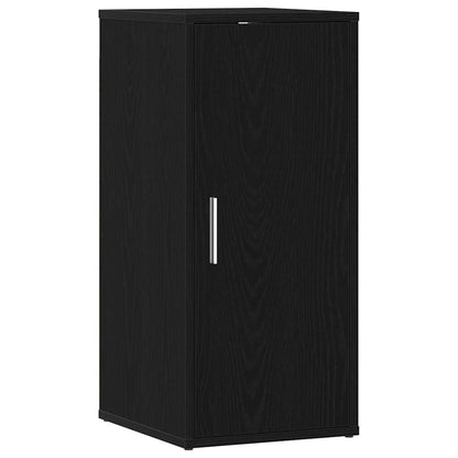 Shoe Cabinet Black Oak 32x35x70 cm Engineered Wood