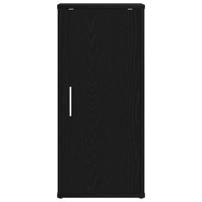 Shoe Cabinet Black Oak 32x35x70 cm Engineered Wood