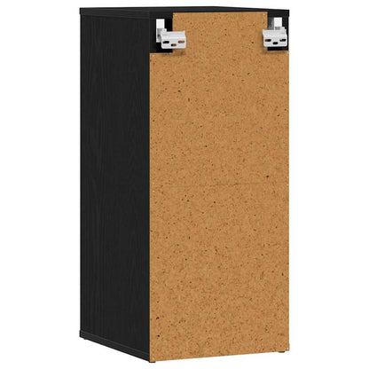 Shoe Cabinet Black Oak 32x35x70 cm Engineered Wood