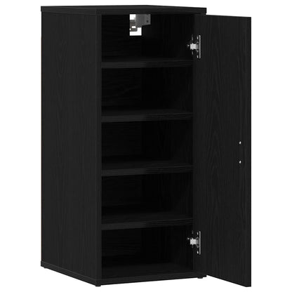 Shoe Cabinets 2 pcs Black Oak 32x35x70 cm Engineered Wood