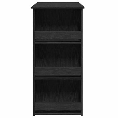 Bar Table with Storage Rack Black Oak 102x50x103.5 cm