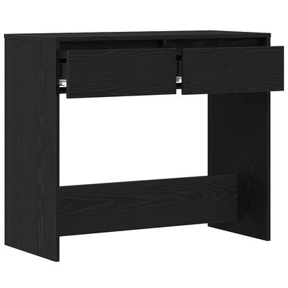 Console Table Black Oak 89x41x76,5 cm Engineered Wood