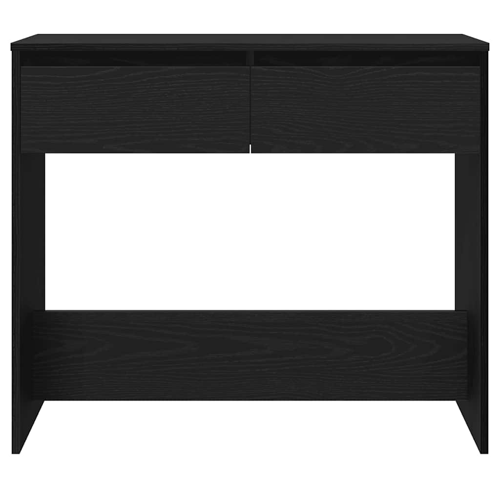 Console Table Black Oak 89x41x76,5 cm Engineered Wood