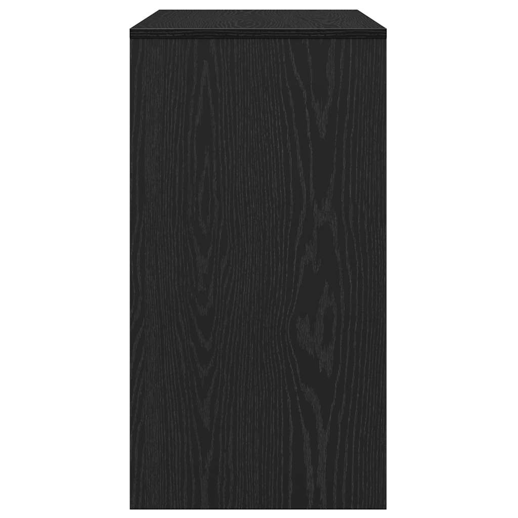 Console Table Black Oak 89x41x76,5 cm Engineered Wood
