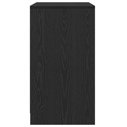 Sideboard Black Oak 70x41x75 cm Engineered Wood