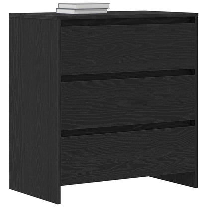 Sideboard Black Oak 70x41x75 cm Engineered Wood