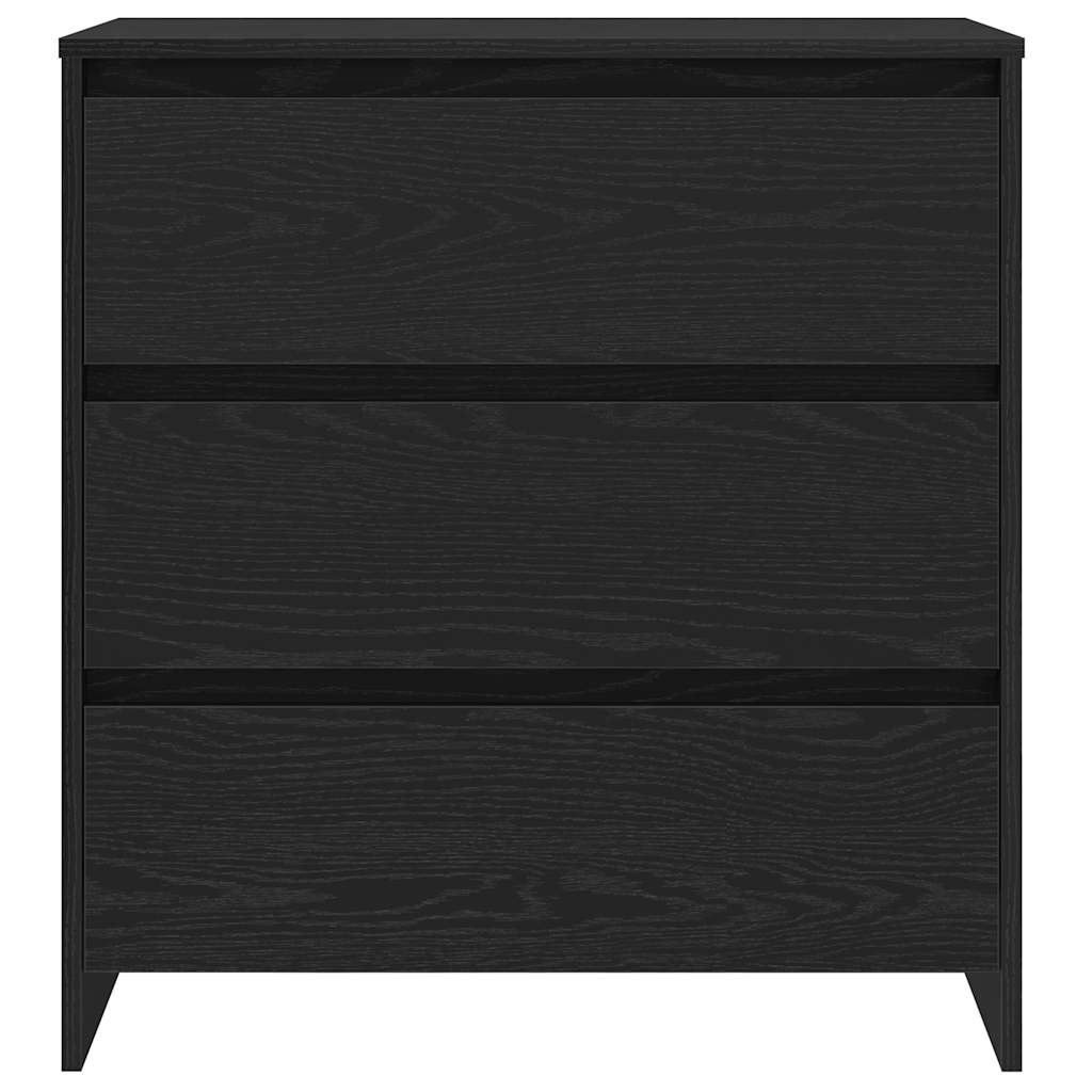 Sideboard Black Oak 70x41x75 cm Engineered Wood