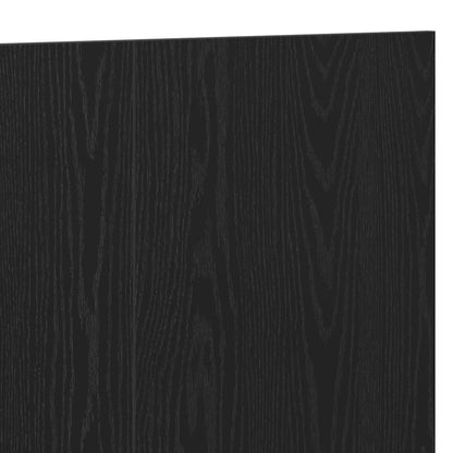 Bed Headboard Black Oak 240 x 1.5 x 80.5 cm Engineered Wood