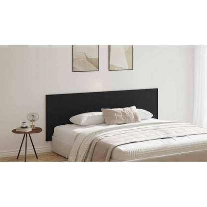 Bed Headboard Black Oak 240 x 1.5 x 80.5 cm Engineered Wood