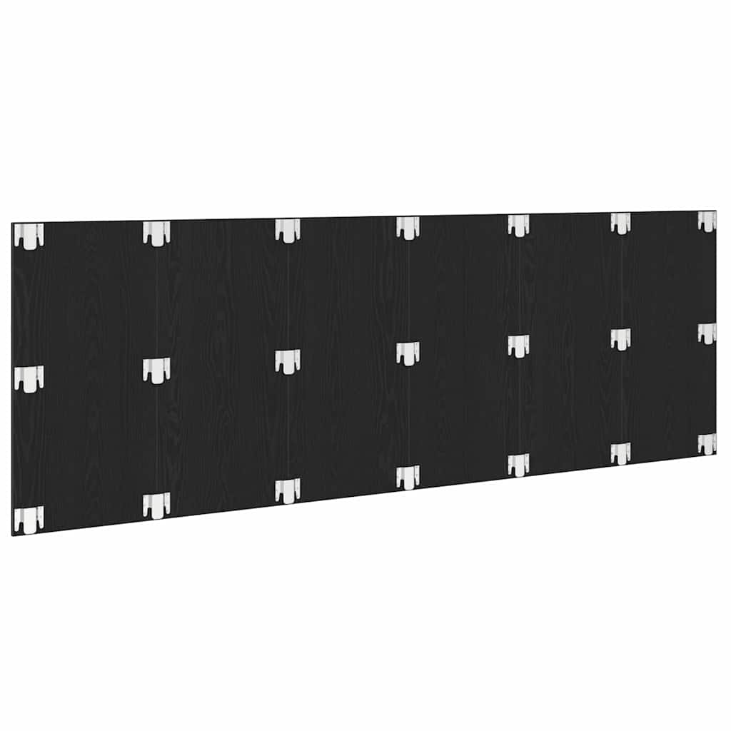 Bed Headboard Black Oak Engineered Wood