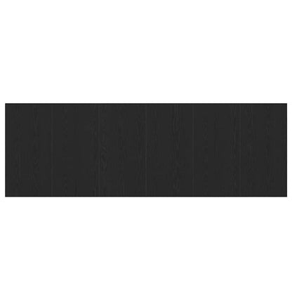 Bed Headboard Black Oak 240 x 1.5 x 80.5 cm Engineered Wood