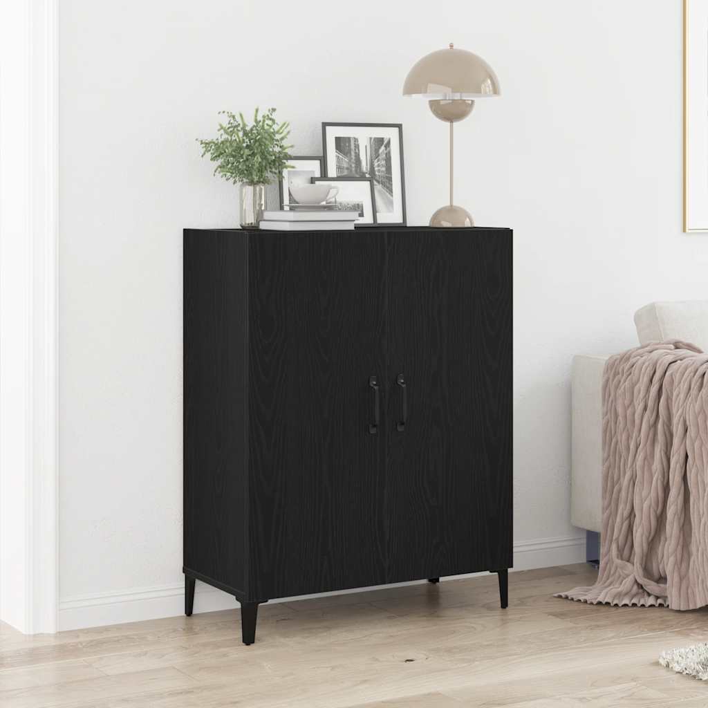 Sideboard Black Oak 69.5x34x90 cm Engineered Wood