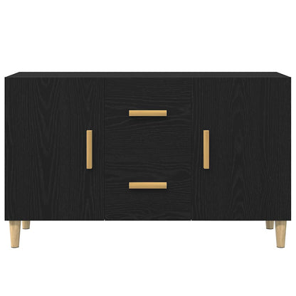 Sideboard Black Oak 100x36x60 cm Engineered Wood