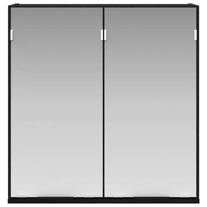 Mirror Cabinet Black Oak 64 x 20 x 67 cm Engineered Wood