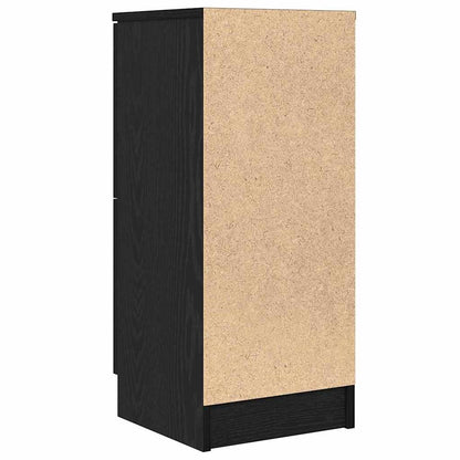 Sideboard Black Oak 30 x 30 x 70 cm Engineered Wood