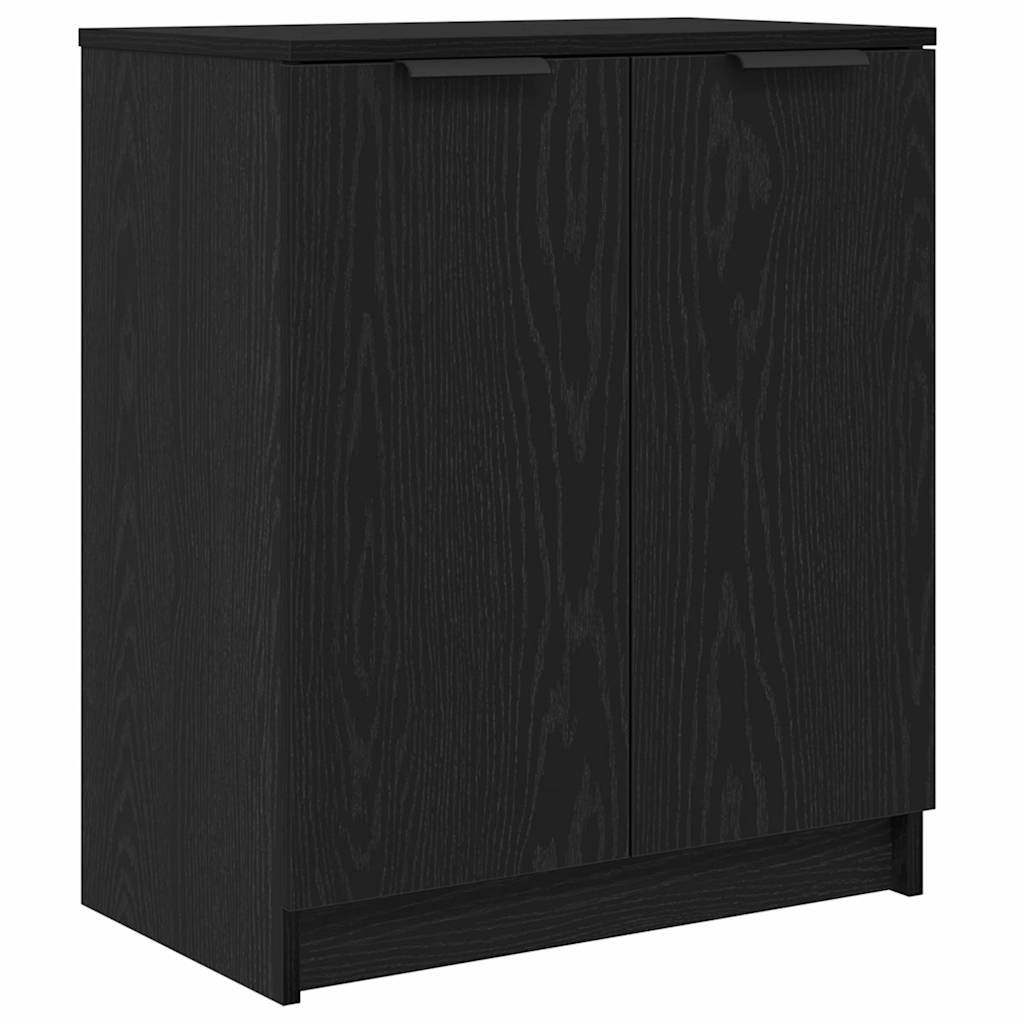 Shoe Cabinet Black Oak 59 x 35 x 70 cm Engineered Wood