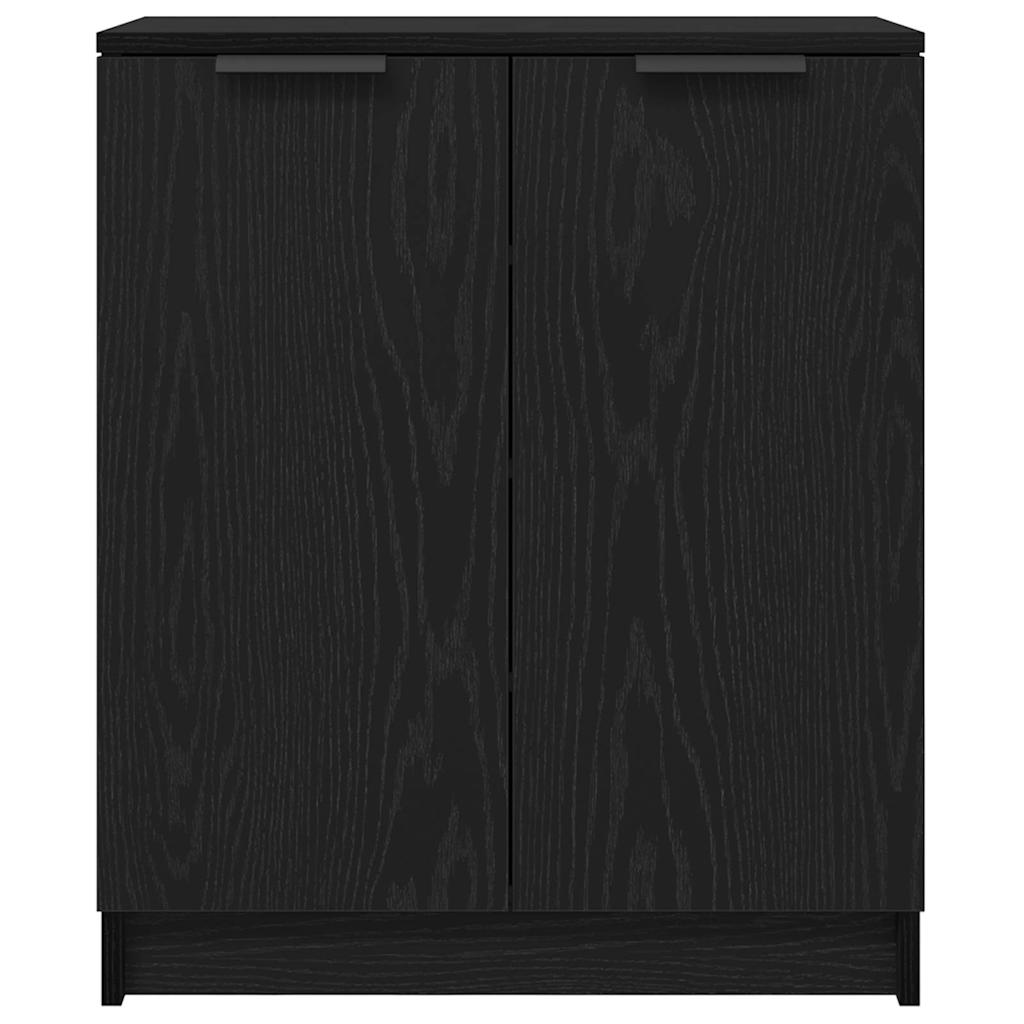 Shoe Cabinet Black Oak 59 x 35 x 70 cm Engineered Wood